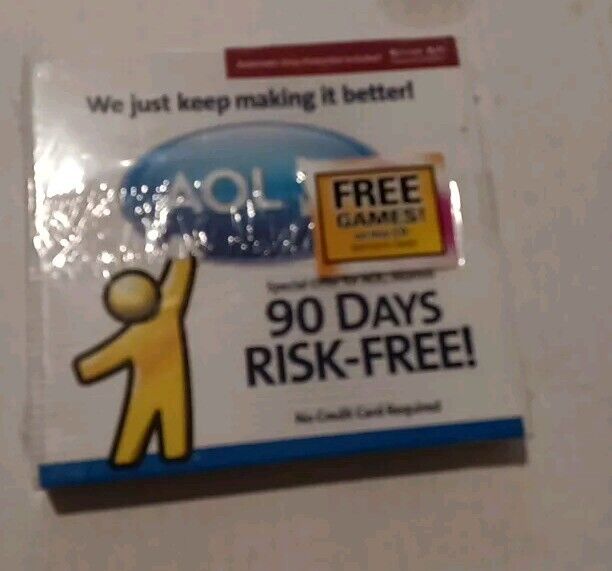 New Vintage American Online AOL 90 Day Risk Free Promotional Disc Sealed 