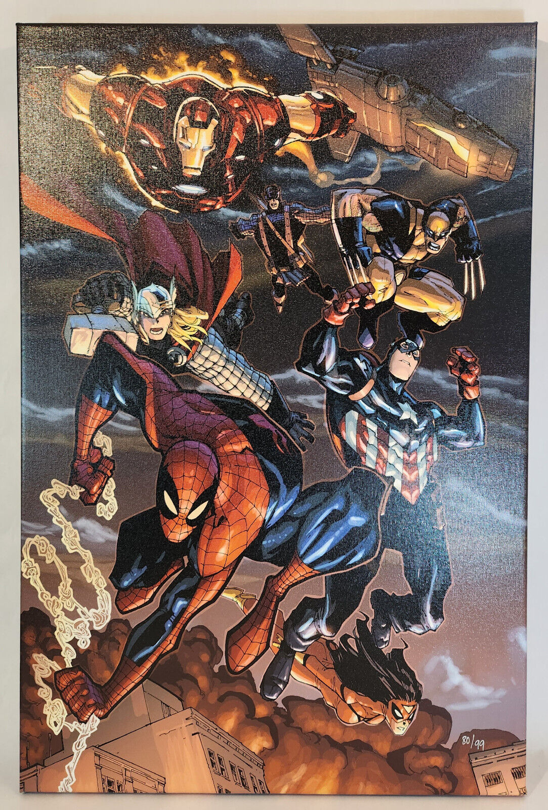 Stunning Marvel Comics Amazing Spider-Man #648 Canvas Limited 80/99 /COA