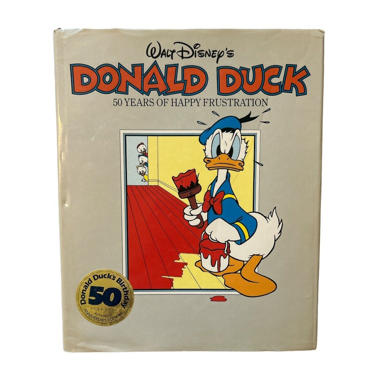 Vintage Walt Disney Donald Duck 50 Years of Happy Frustration Anniversary Book