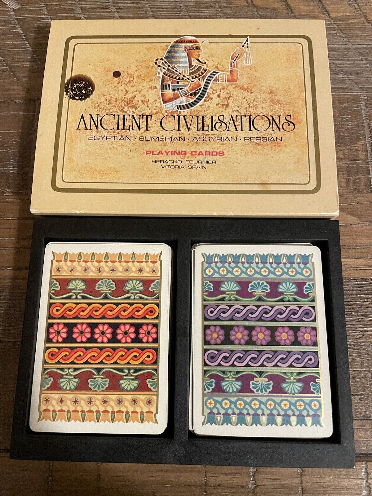 Fournier Ancient Civilizations Egyptian Sumerian Assyrian &Persian Playing Cards