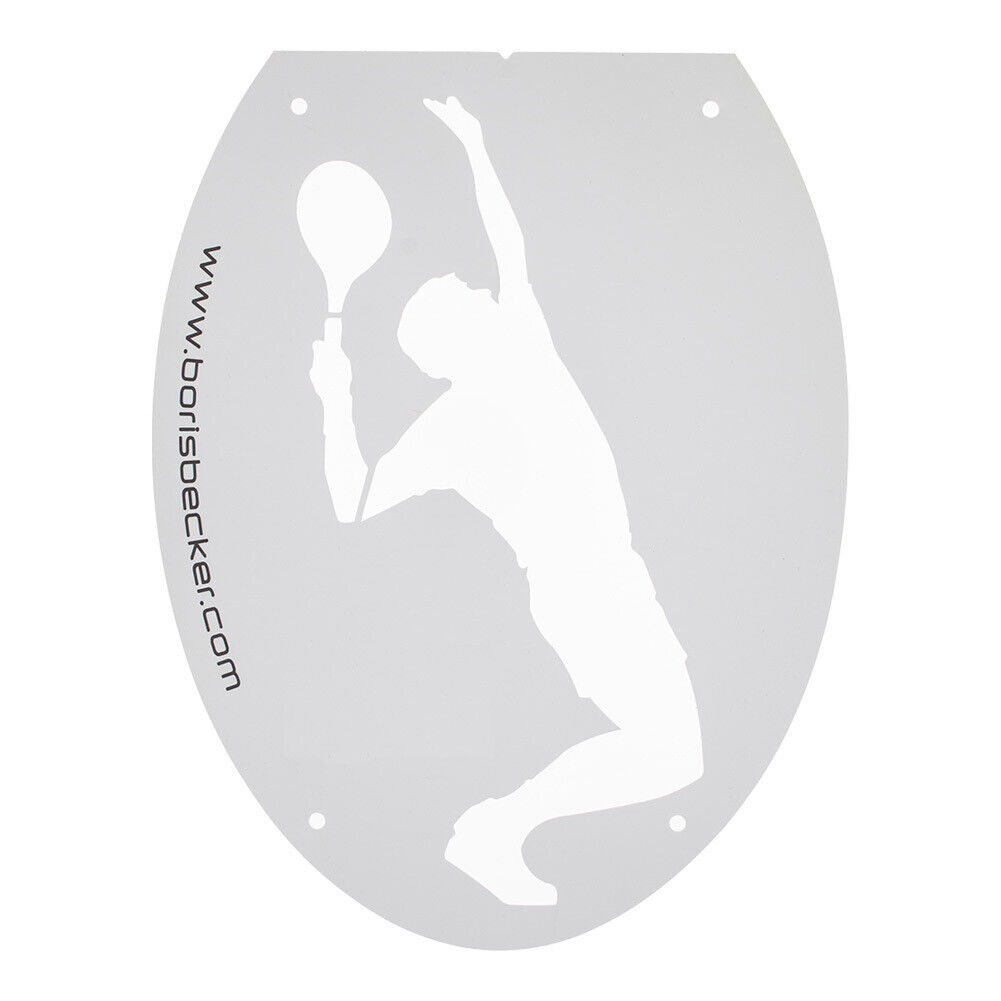 Boris Becker Silhouette Tennis Stencil