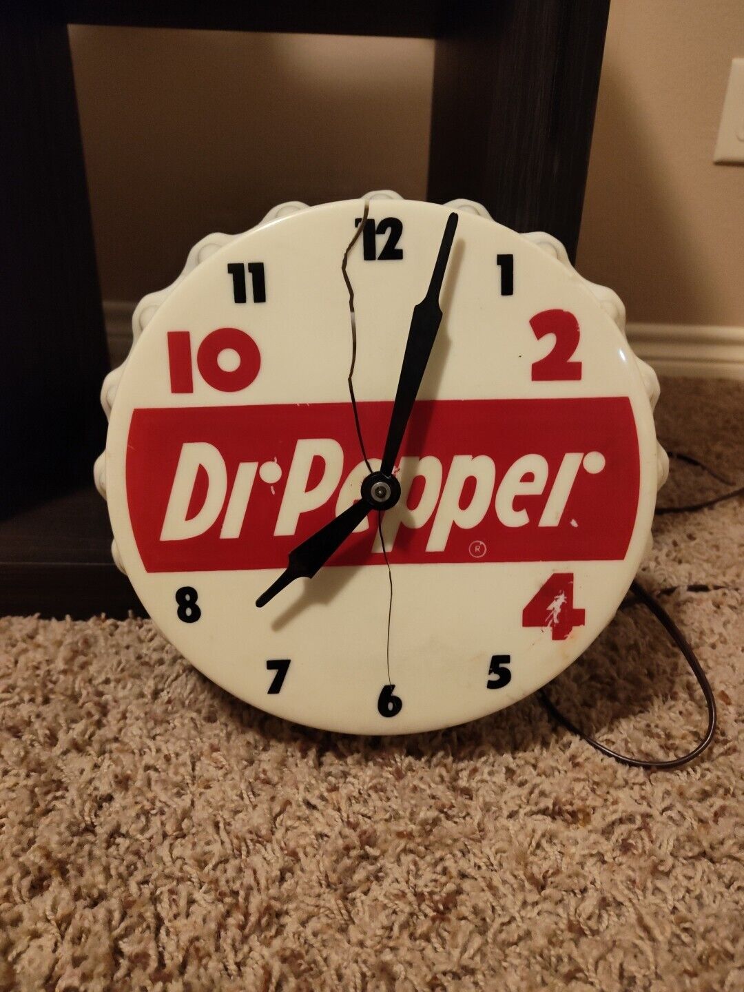 Vintage 1950s Dr. Pepper Clock - Working