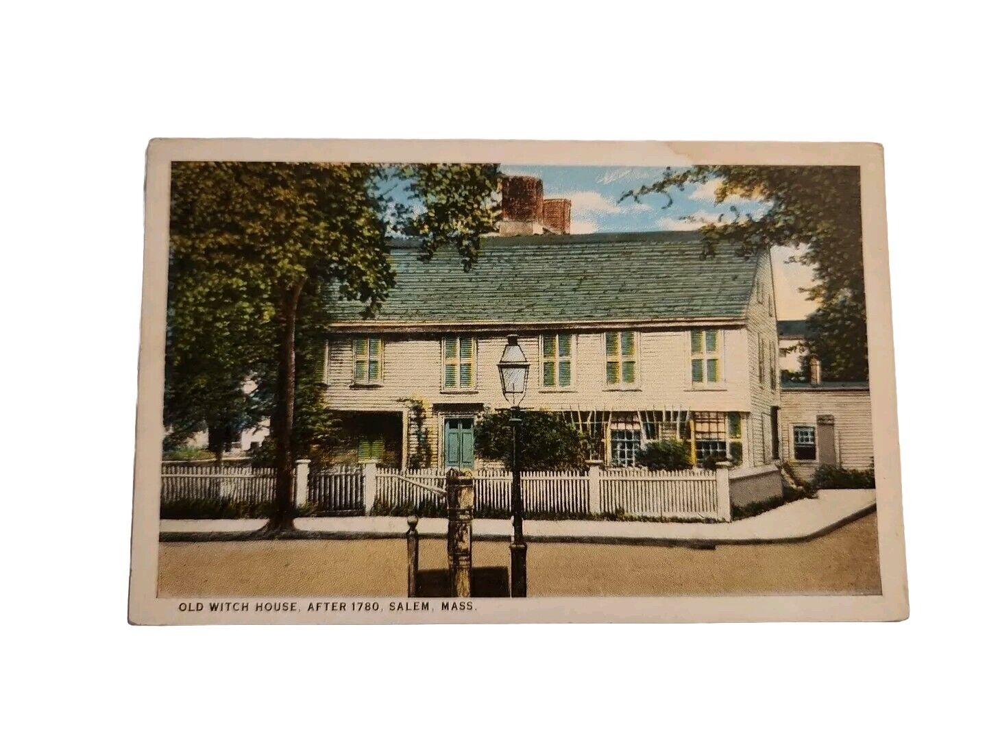 Postcard Vintage Old Witch House, After 1780. Salem Mass. A138