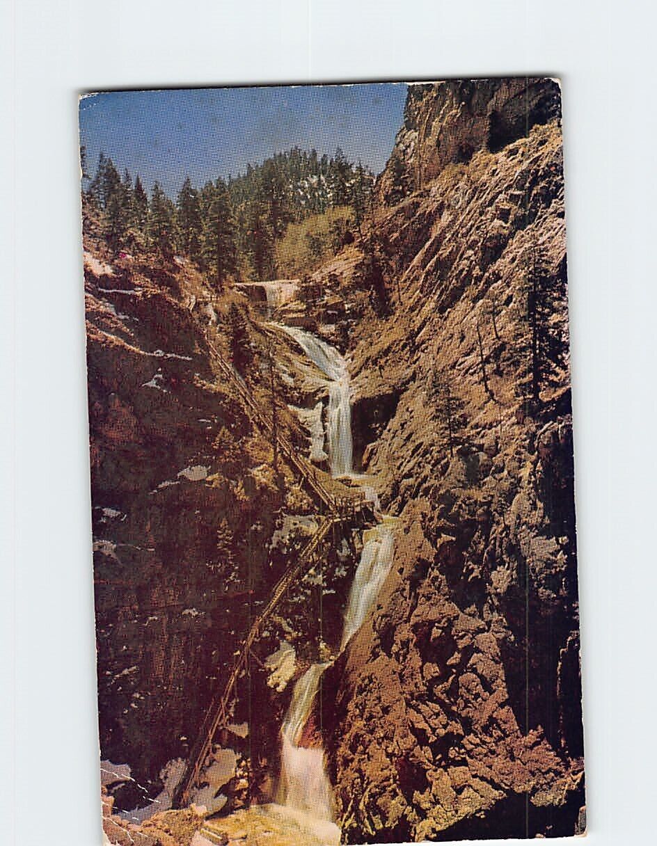 Postcard Seven Falls near Colorado Springs Colorado USA