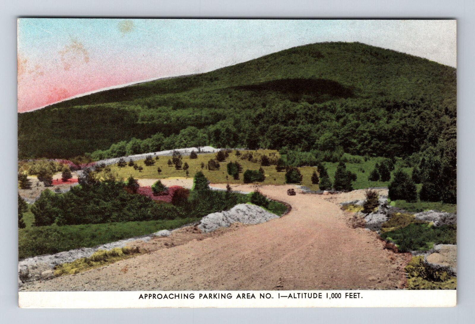 Manchester VT-Vermont Equinox Sky Line Drive Parking Vintage Souvenir Postcard