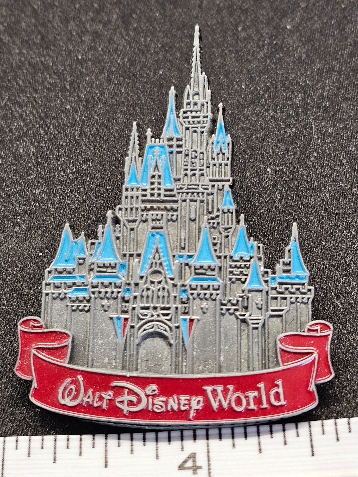 Disney Pin Trading Walt Disney World Cinderellas Castle Pewter Magic Kingdom WDW