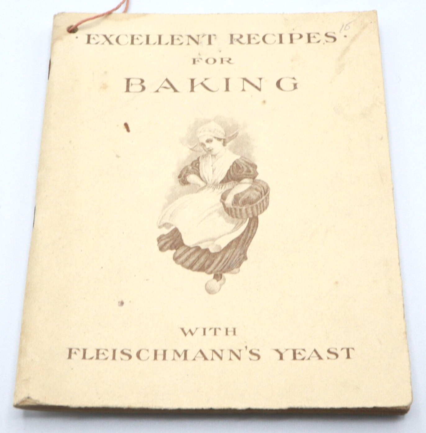 Antique Cookbook Excellent Recipes For Baking Fleischmann's Yeast M4