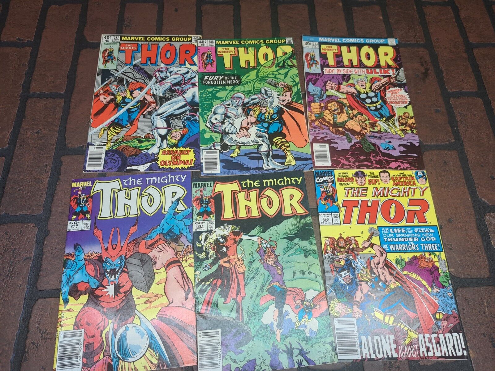 Vintage Thor Comic Lot Of 6