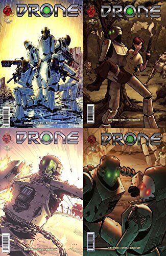 Drone #1-4 (2009-2010) Red 5 Comics - 4 Comics