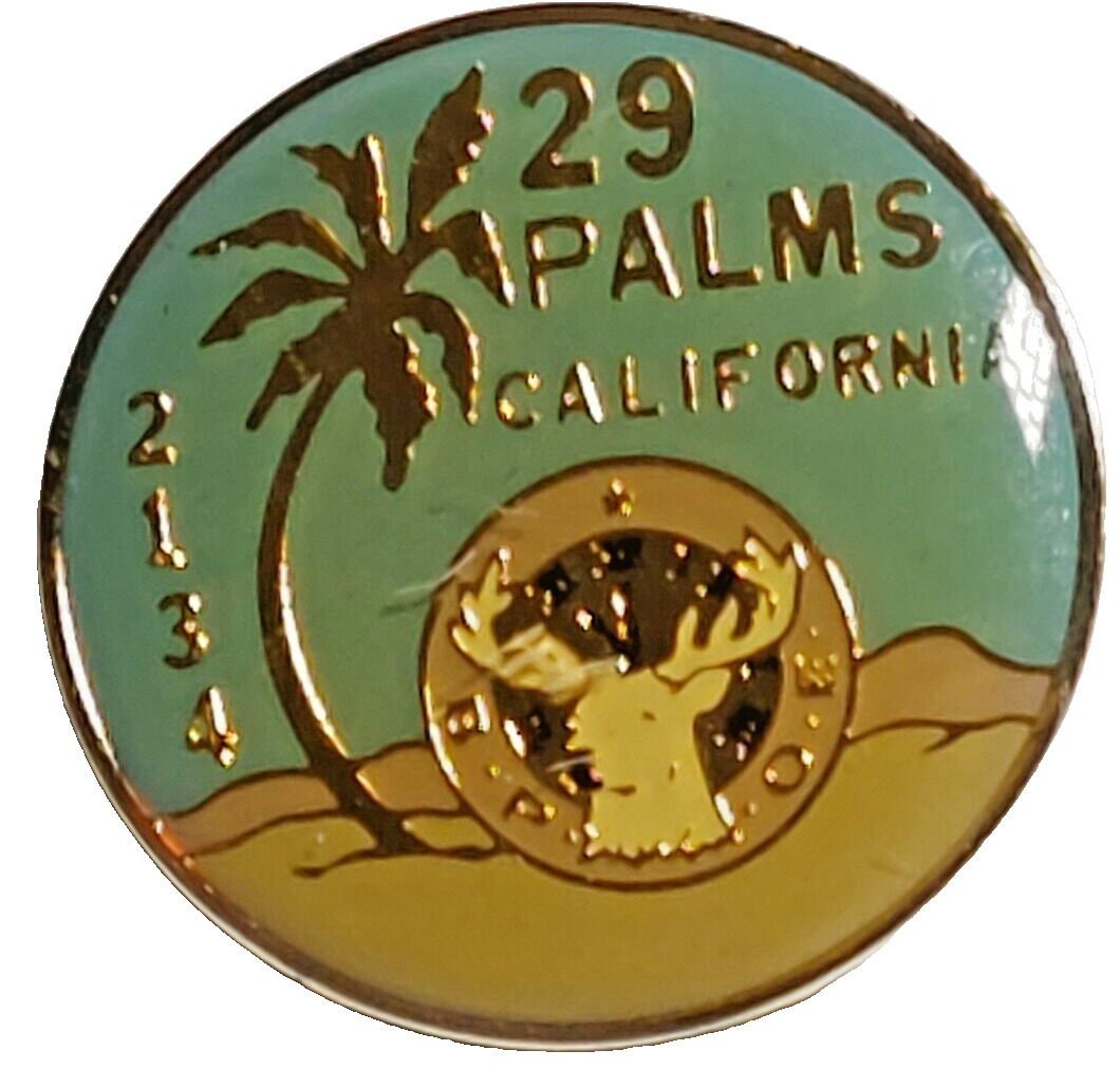 Elks International BPOE #2134 29 Palms CA Lapel Pin