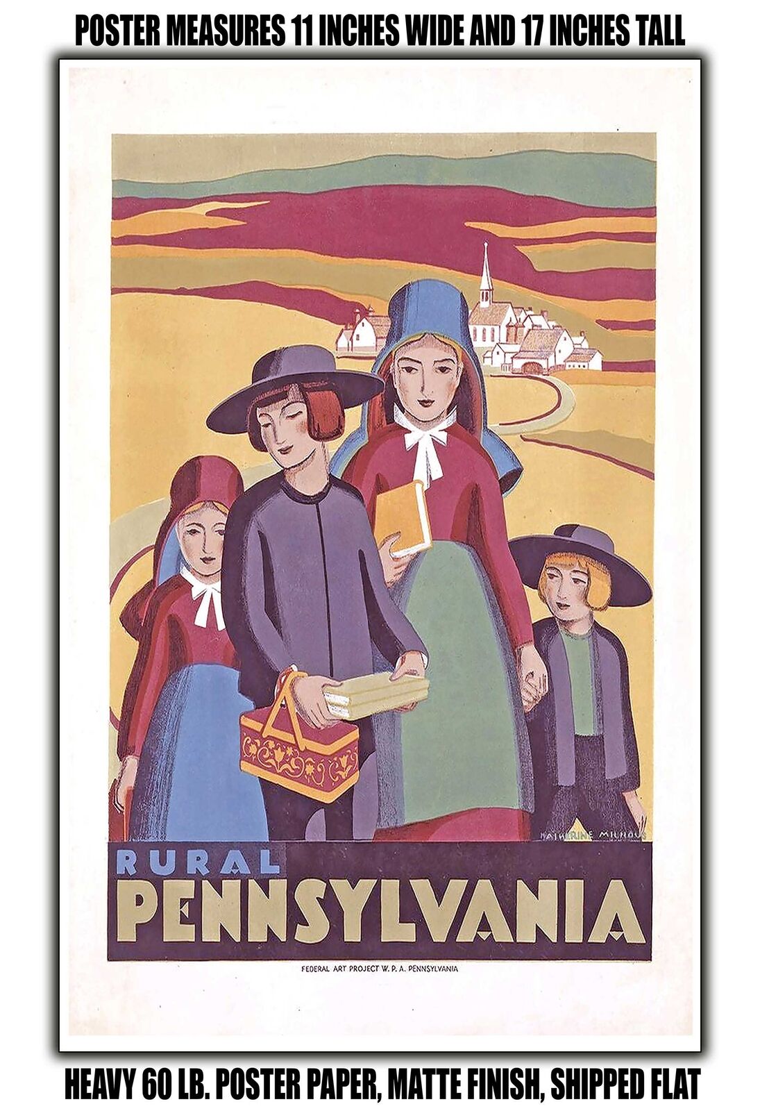 11x17 POSTER - 1936 Rural Pennsylvania