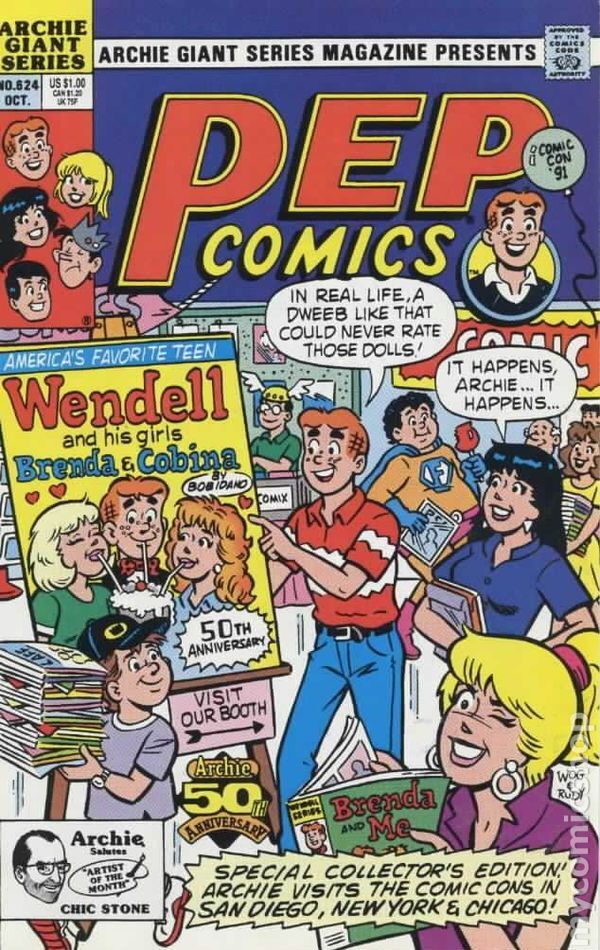 Archie Giant Series #624 VG 1991 Stock Image Low Grade