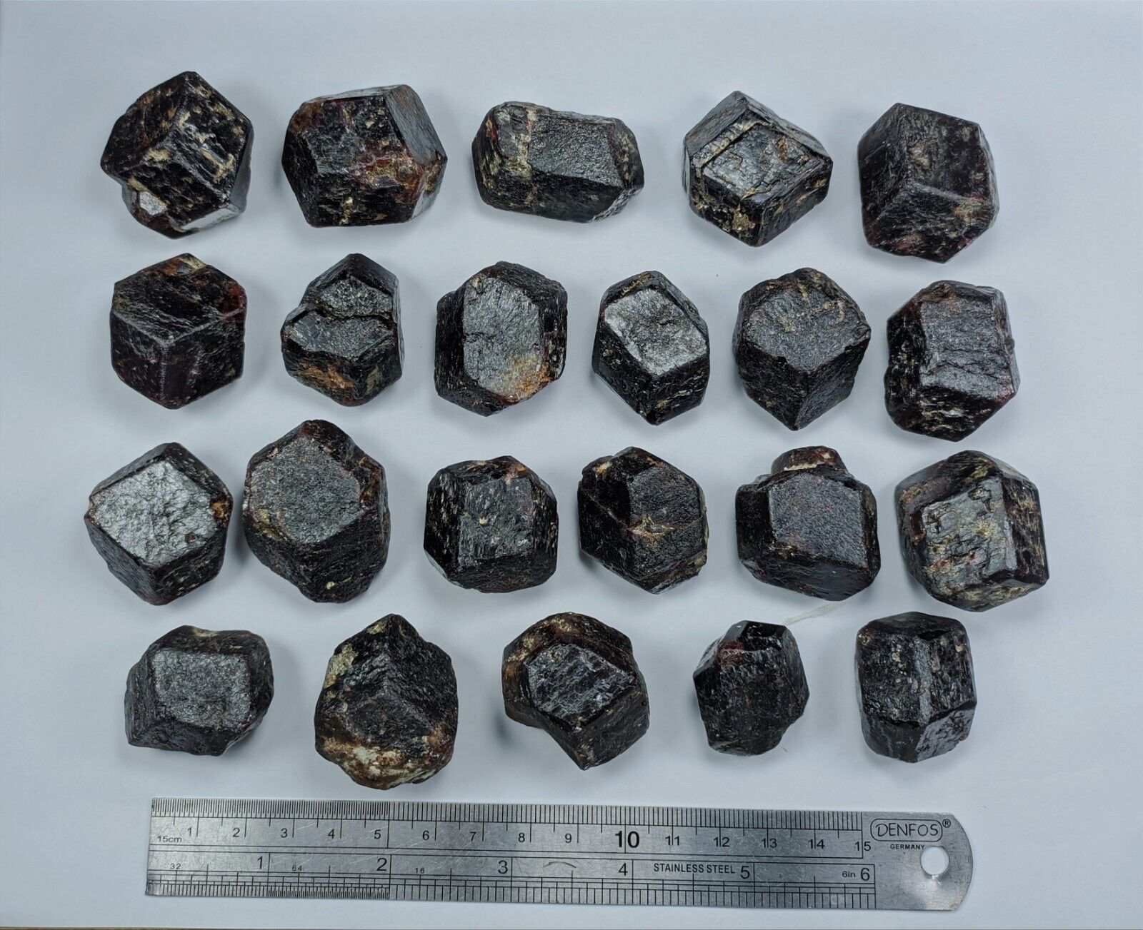 Almandine Garnet Crystals from Afghanistan.