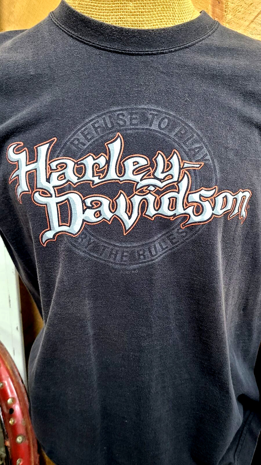 Vtg \'02 Harley Davidson T-Shirt- Dealer Lance\'s Mansfield, PA Sleeveless Mn\'s XL