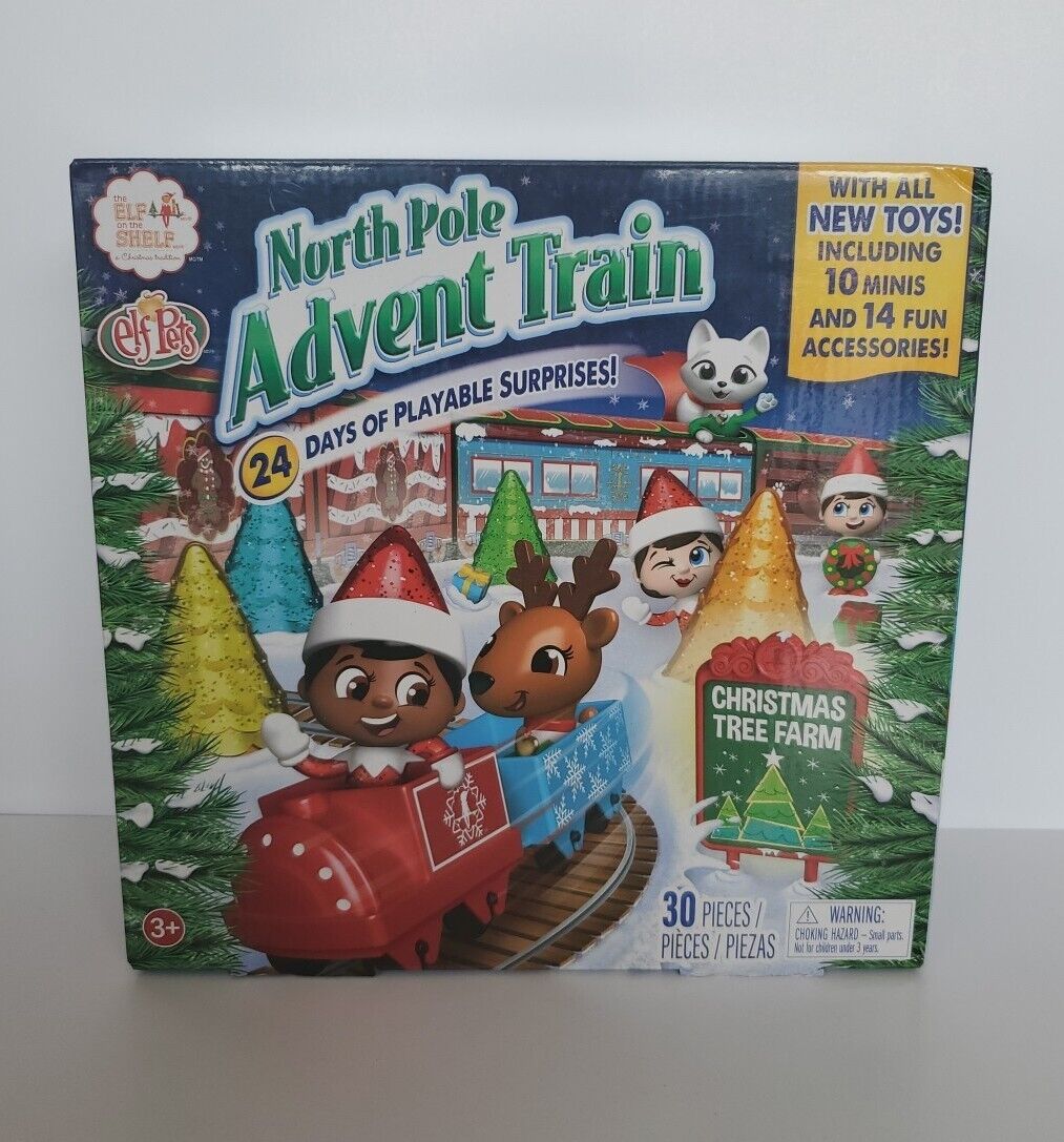 Elf Pets North Pole Advent Train 10 Minis & 14 Accessories Christmas Calendar