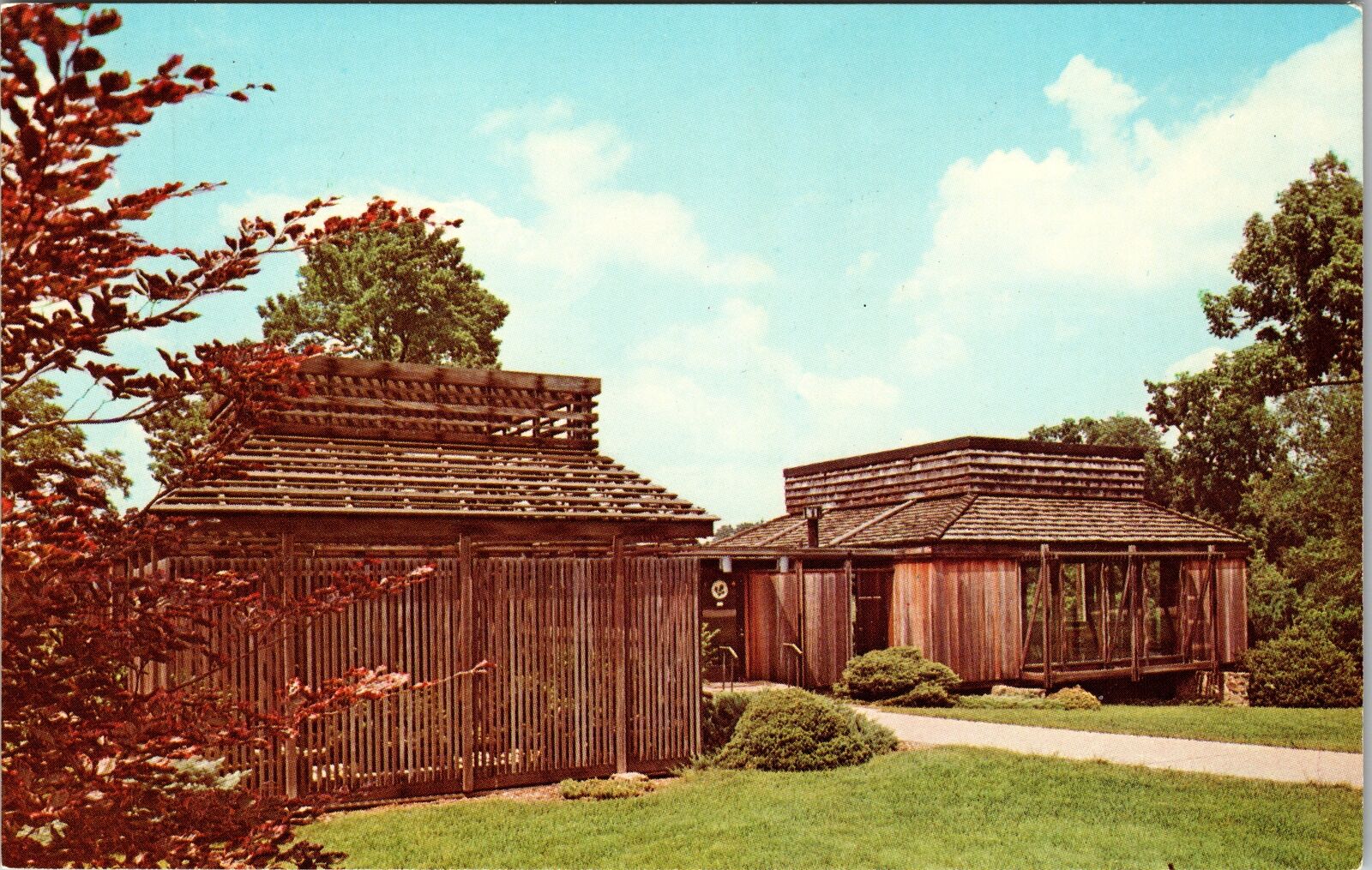 Newark OH-Ohio, The Dawes Arboretum, Beeman Gates, Vintage Postcard