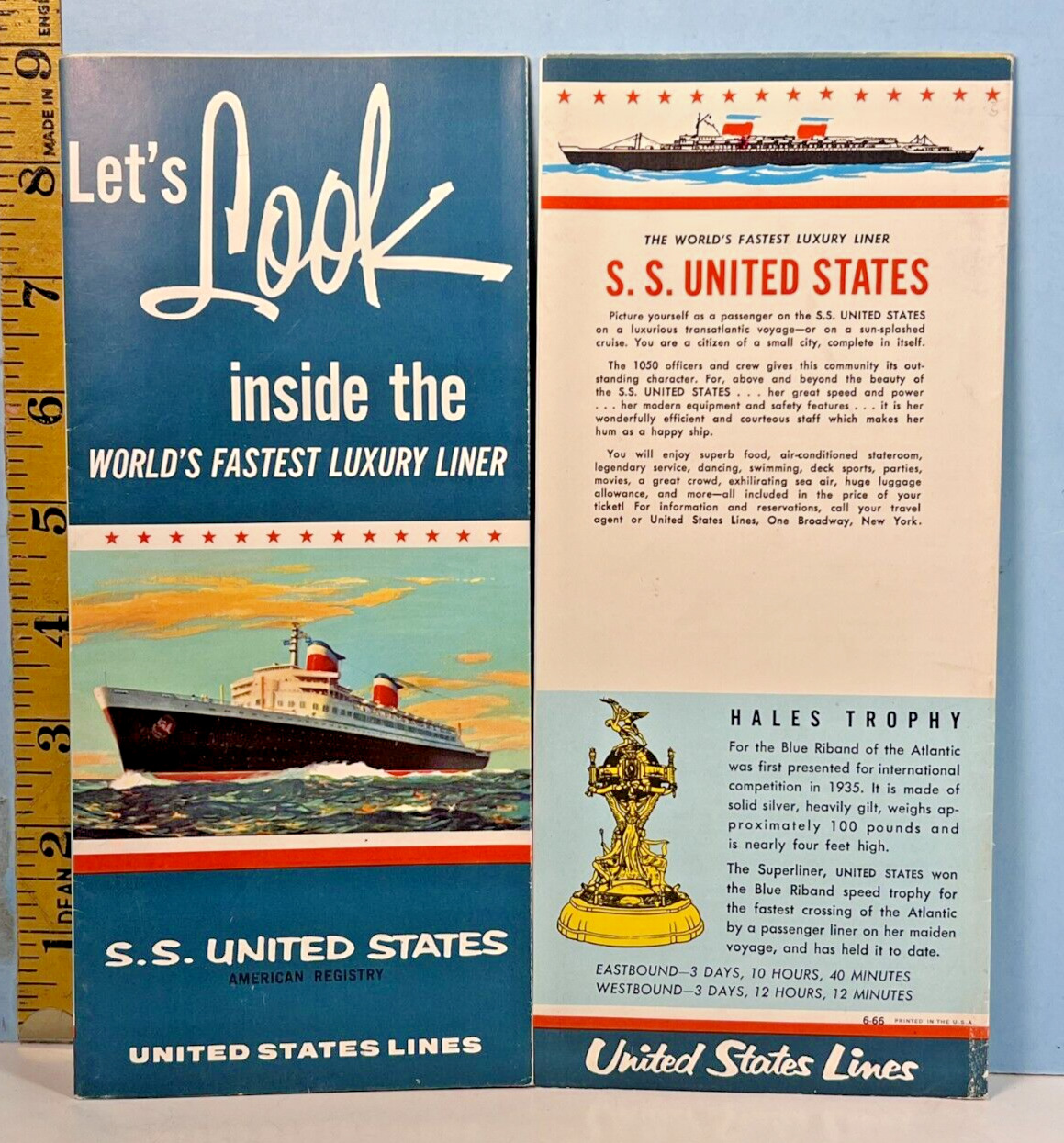 1966 S.S. United States Look Inside World\'s Fastest Luxury Liner Deck Map