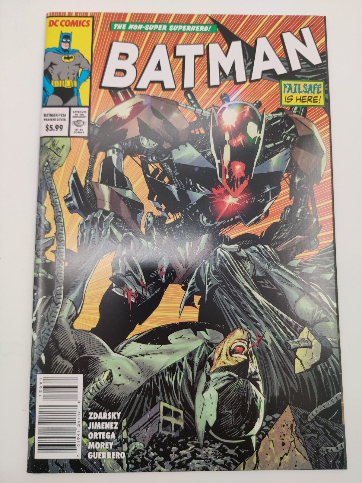 BATMAN #126 COVER C GUILLEM MARCH CARD STOCK VARIANT UNREAD NM OR BETTER COND.