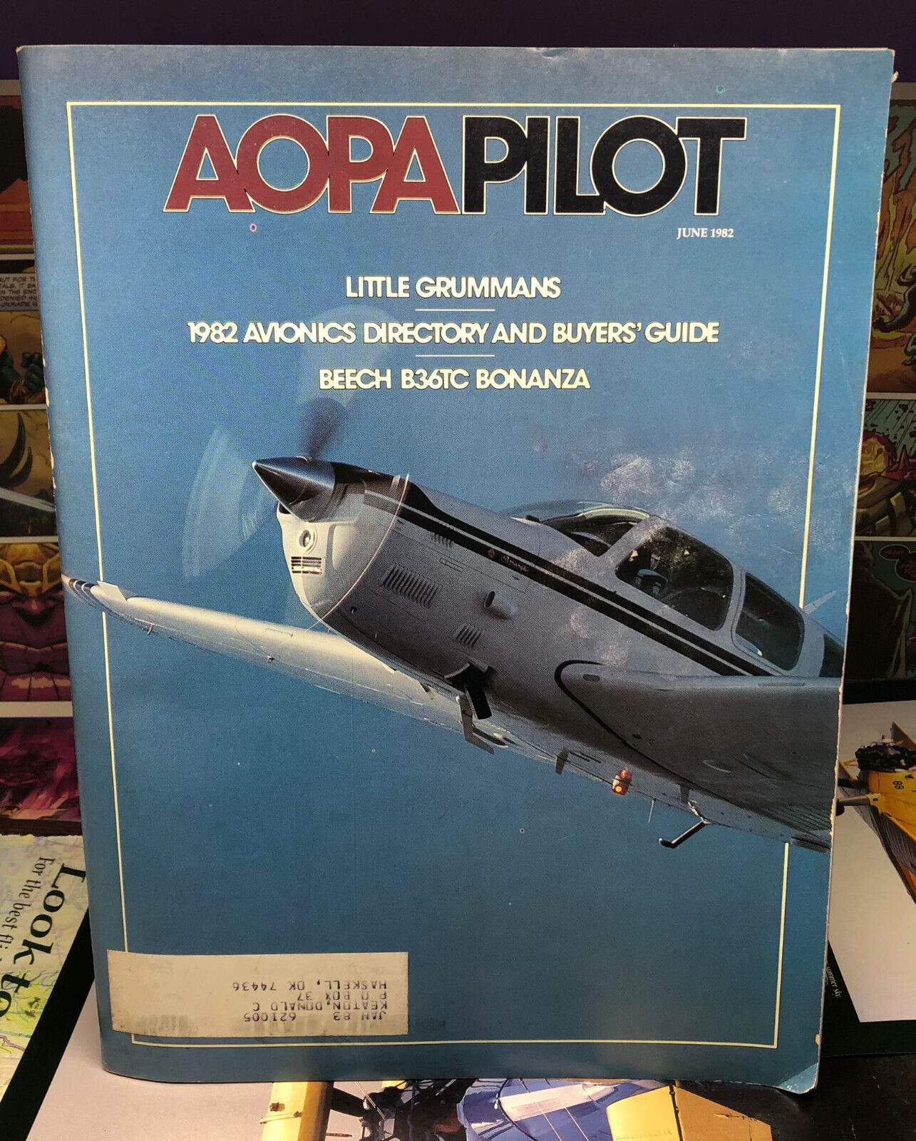 Aopa Pilot Magazine - June 1982, Little Grumman\'s, Beech B36TC Bonanza