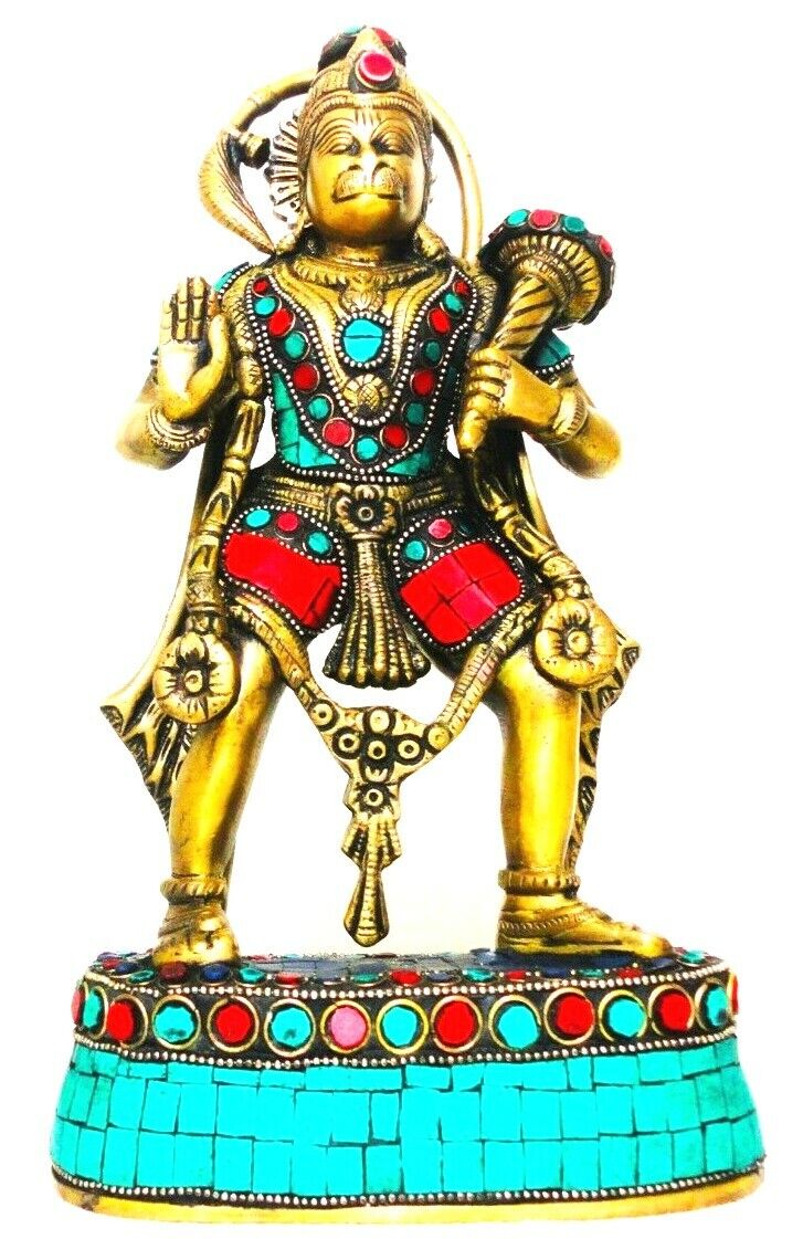  Religious Indian Brass Lord Hanuman Statue
