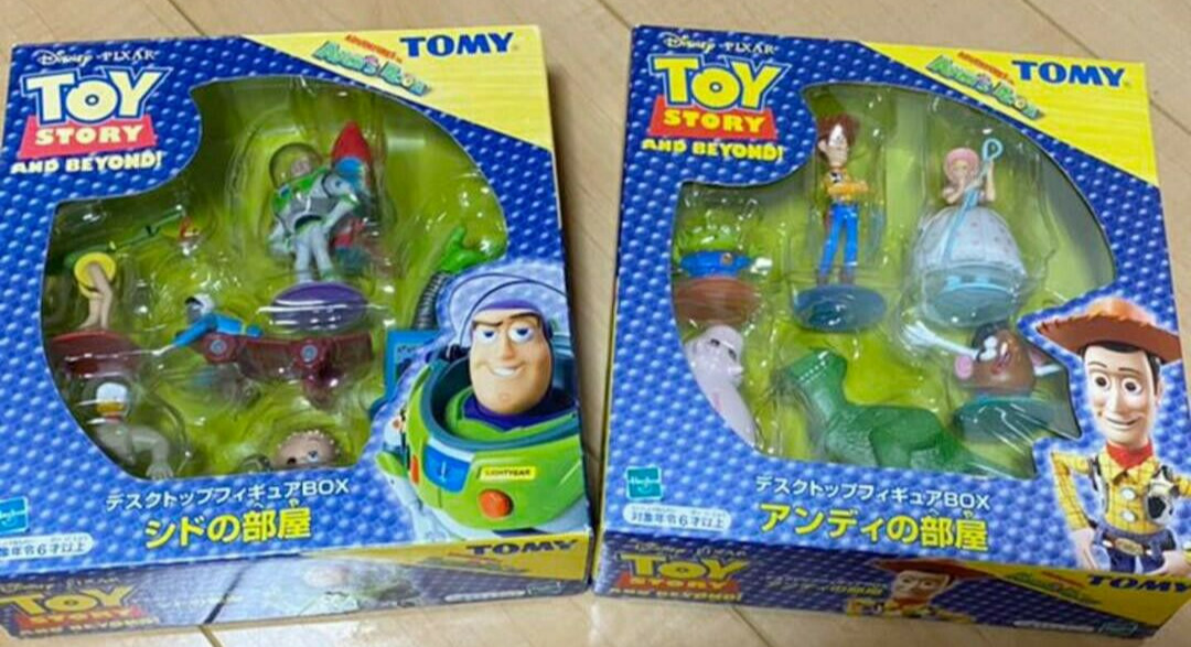 Toy Story Sid Room Andy room Desktop Figure Box Set of 2 Hasbro Tomy Action Toys
