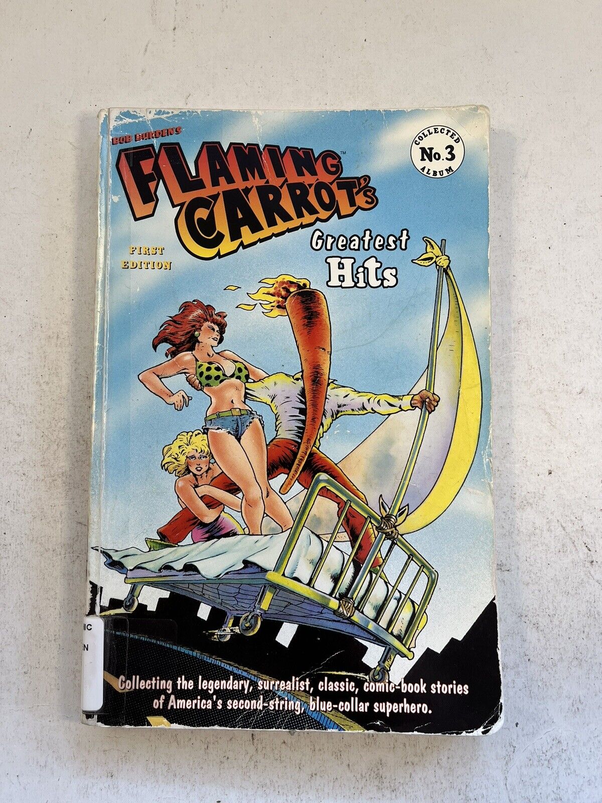 Flaming Carrot ComicsGreatest Hits by Bob Burden 1998 Ex-Library Paperback