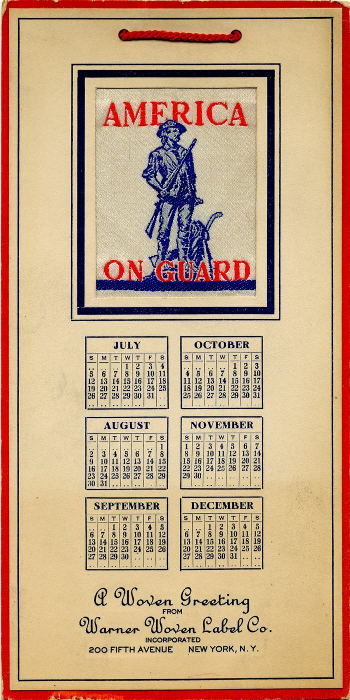 America on Guard - Advertising Art Calendars