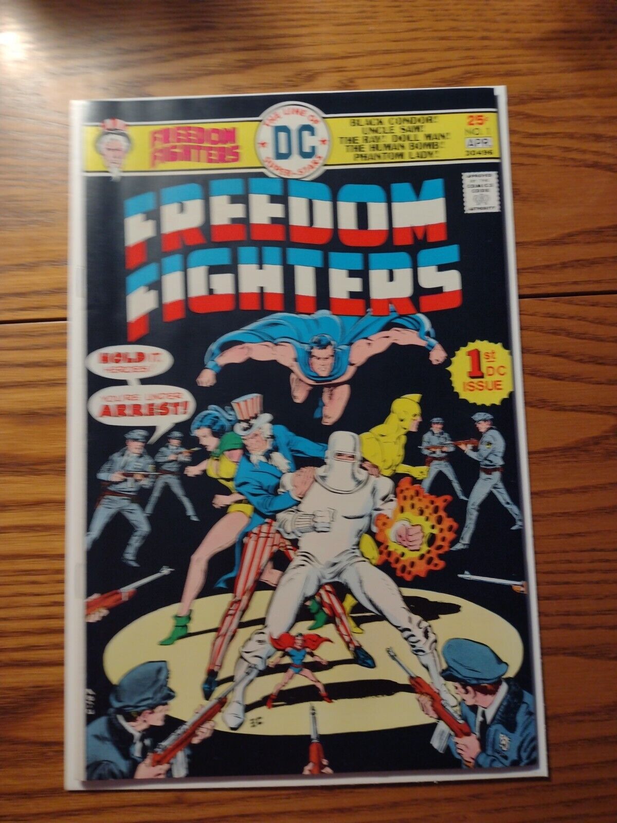 Freedom Fighters #1 1976 DC Comic Rare Classic Low Print Production