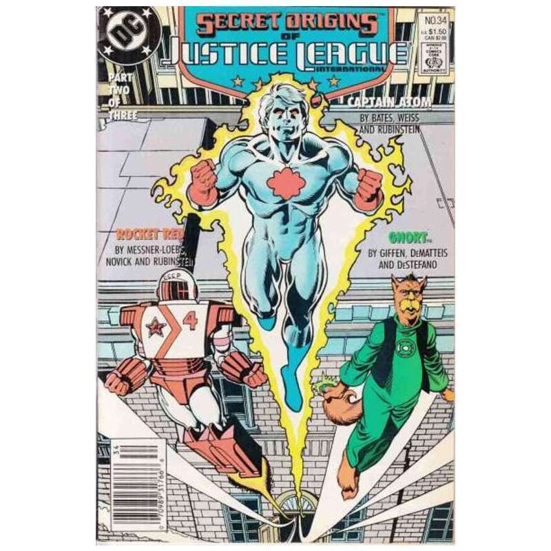 Secret Origins #34 Newsstand  - 1986 series DC comics NM minus [g\