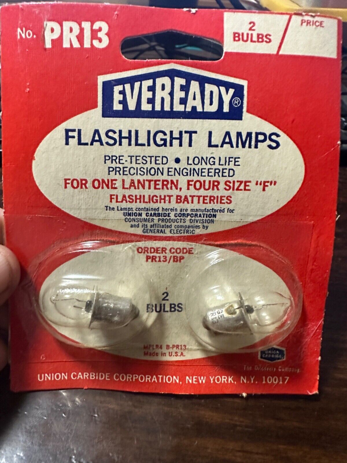 Vintage Eveready Flashlight Lamps PR13 - NOS