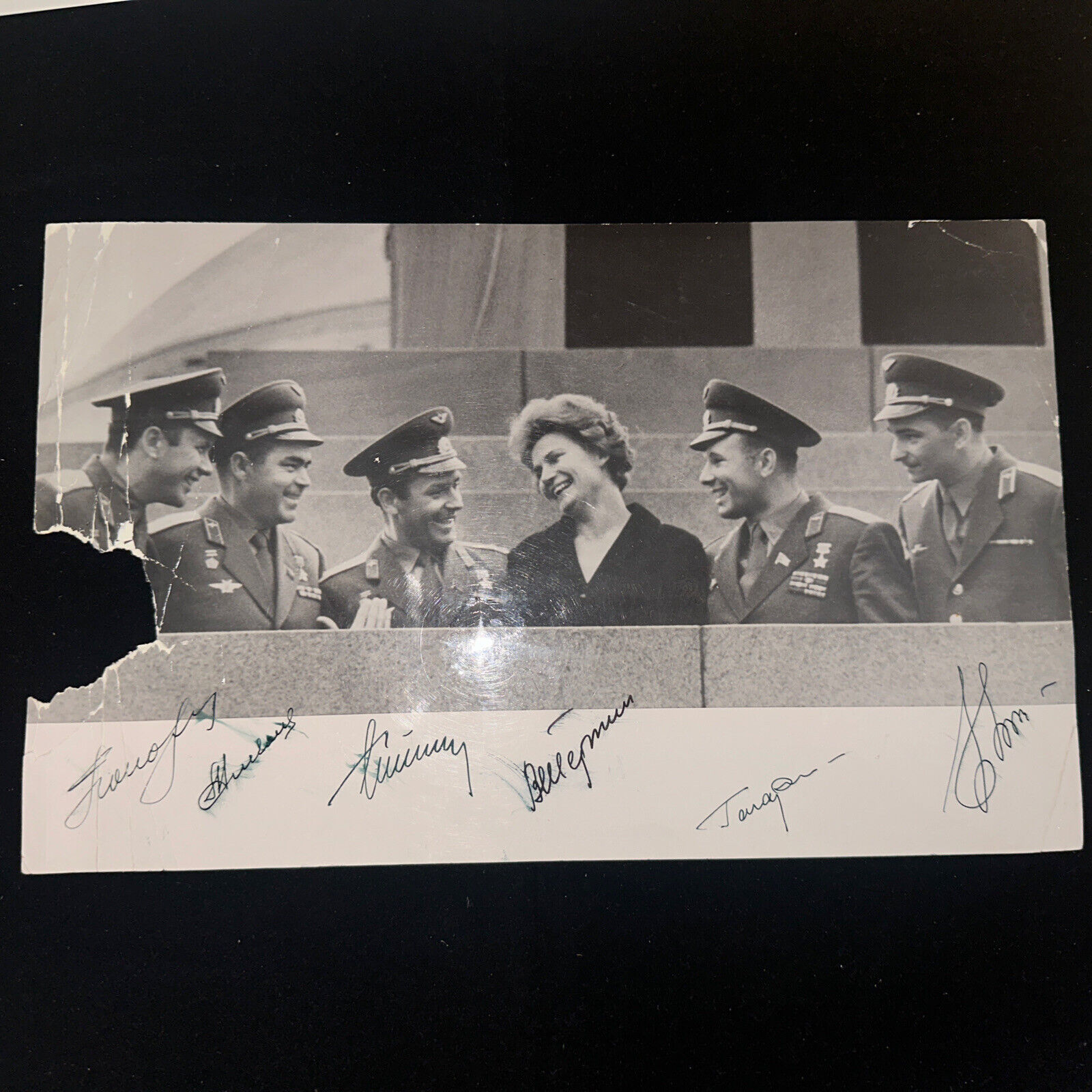 First 6 Soviet Russian Cosmonauts In Space Signed Photograph - Gagarin, +5 - JSA