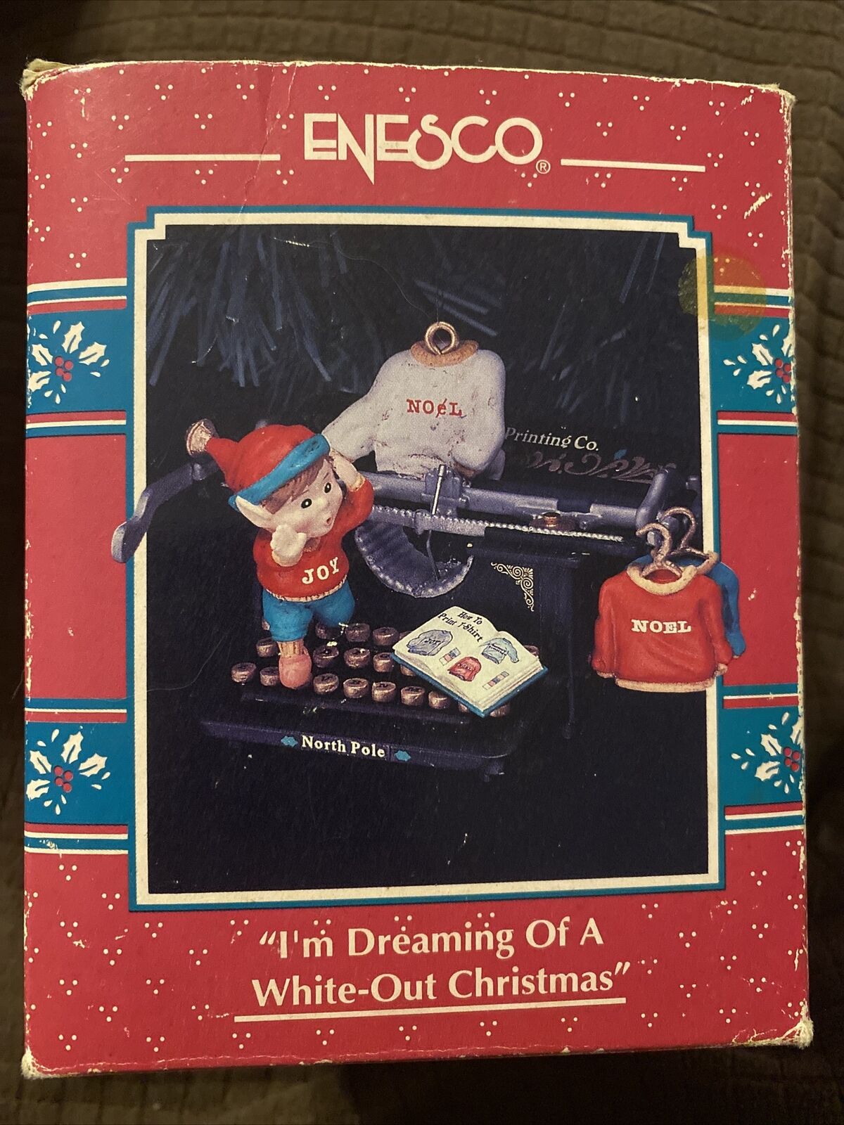 1993 Enesco Treasury Ornament  I'M DREAMING OF A WHITE-OUT CHRISTMAS  3rd series