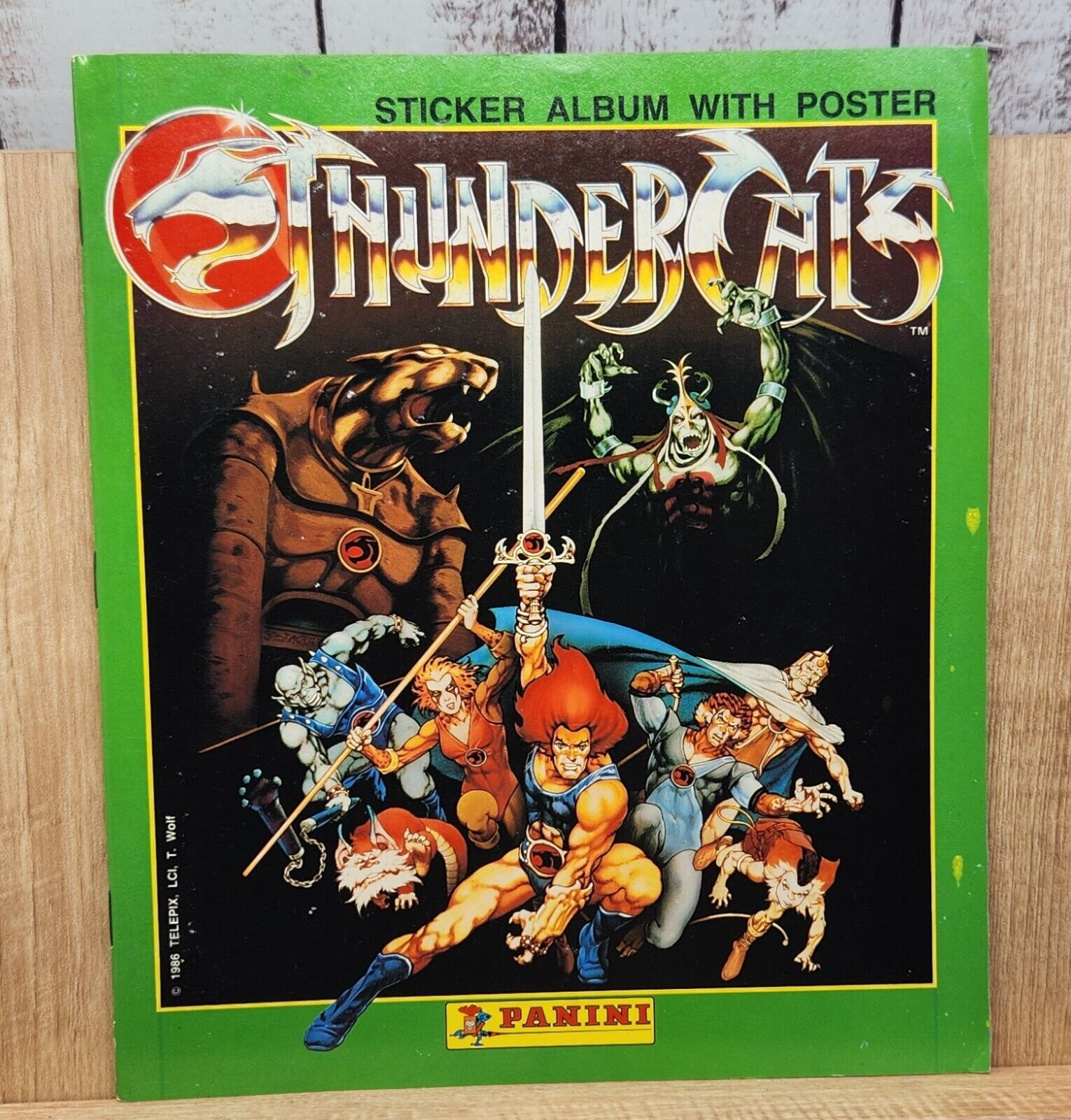 Thundercats 1986 Panini Unused Sticker Album Rare With Big Poster.