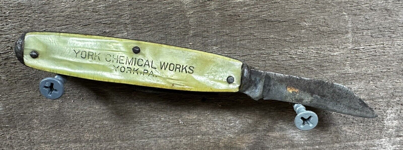 Dempwolf’s Fertilizers, YORK Chemical Works, Vintage UTICA Advertising Knife