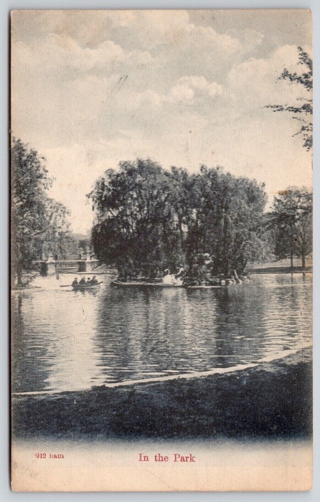 In The Park Antique Postcard