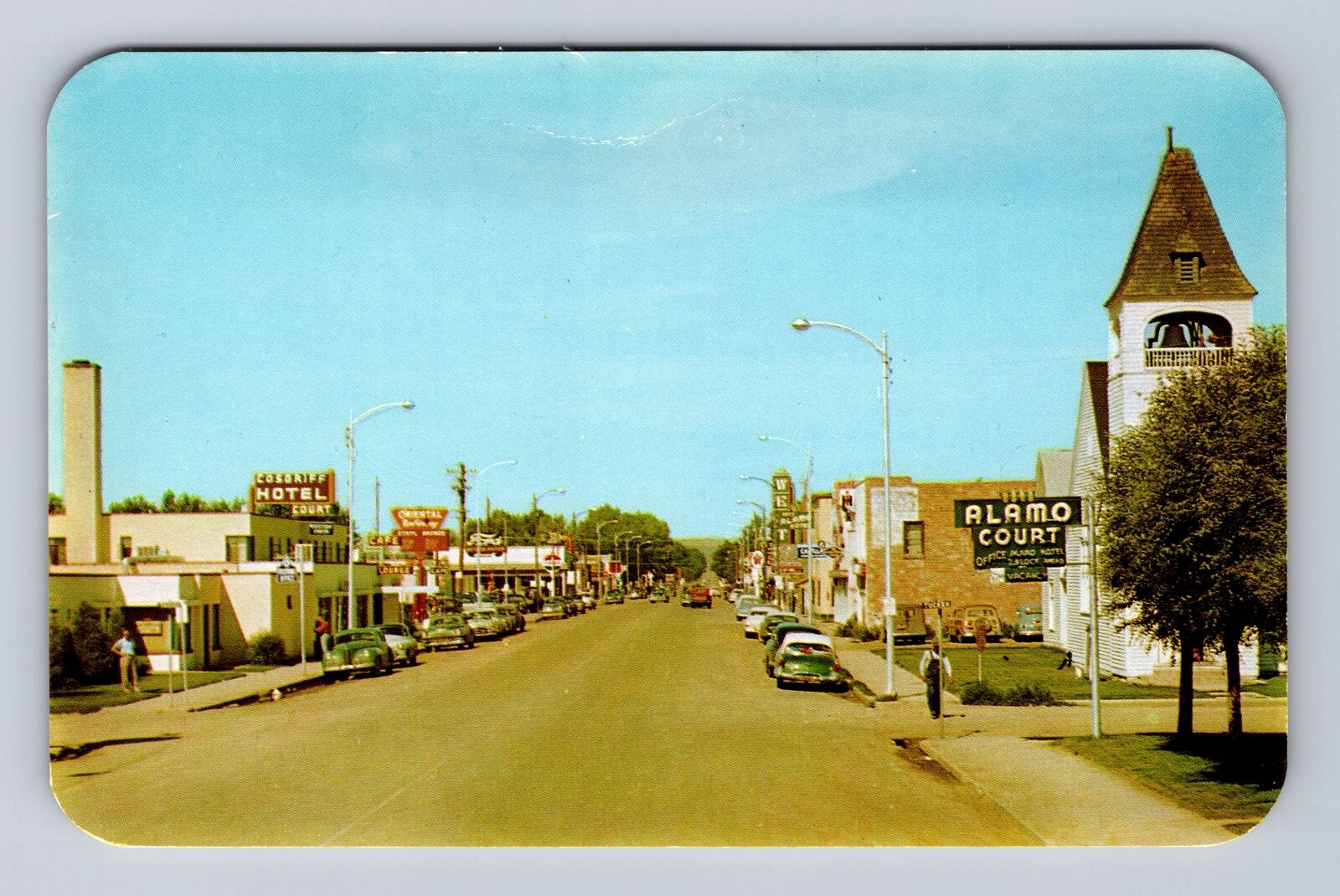 Craig CO-Colorado, Main Street Looking West, Antique, Vintage Postcard