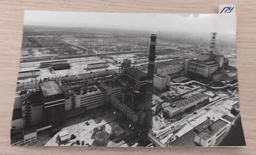 Original photo  nuclear power plant Ukraine Chernobyl tragedy