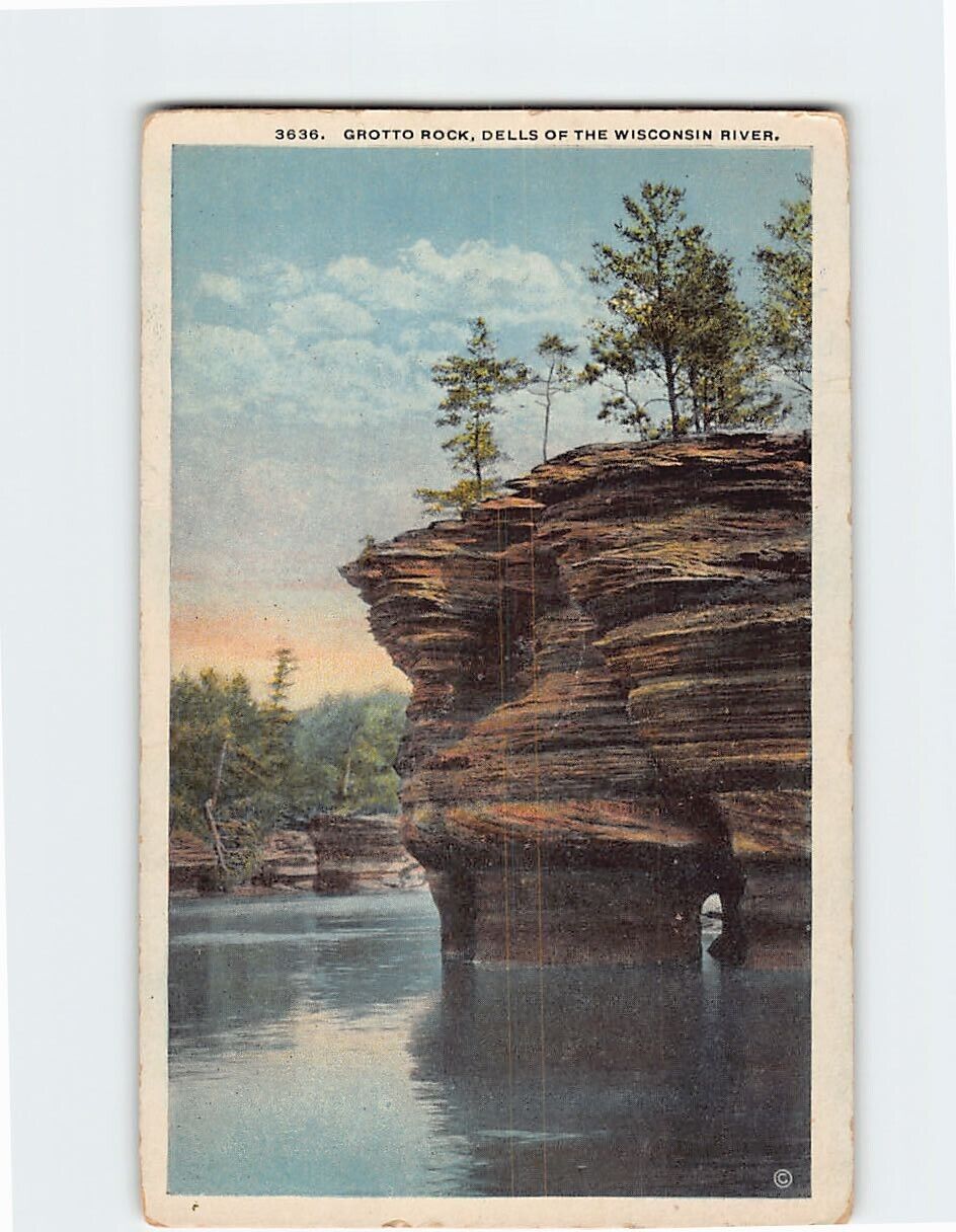 Postcard Grotto Rock Dells of the Wisconsin River USA North America