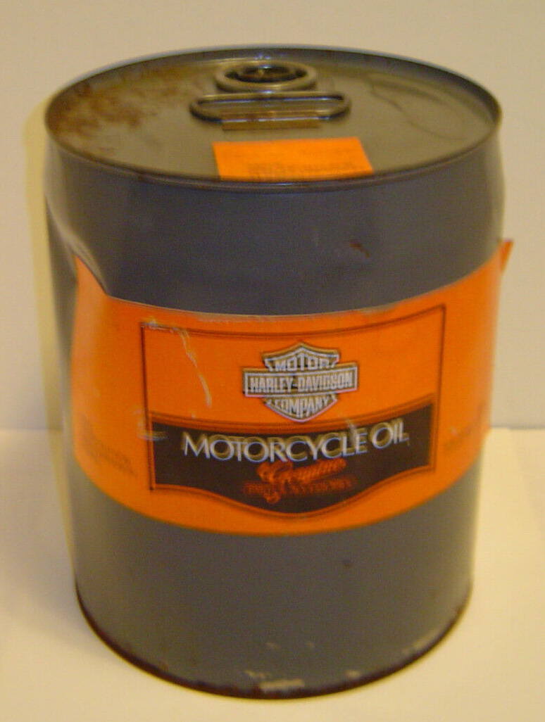 Vintage Harley Davidson Motorcycle Oil Can 5 Gal. Empty Milwaukee Wisconson USA