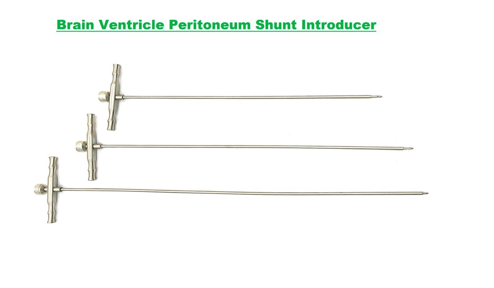 Brain Ventricle Peritoneum Shunt Introducer For Neurosurgery Instrument Set Of 3