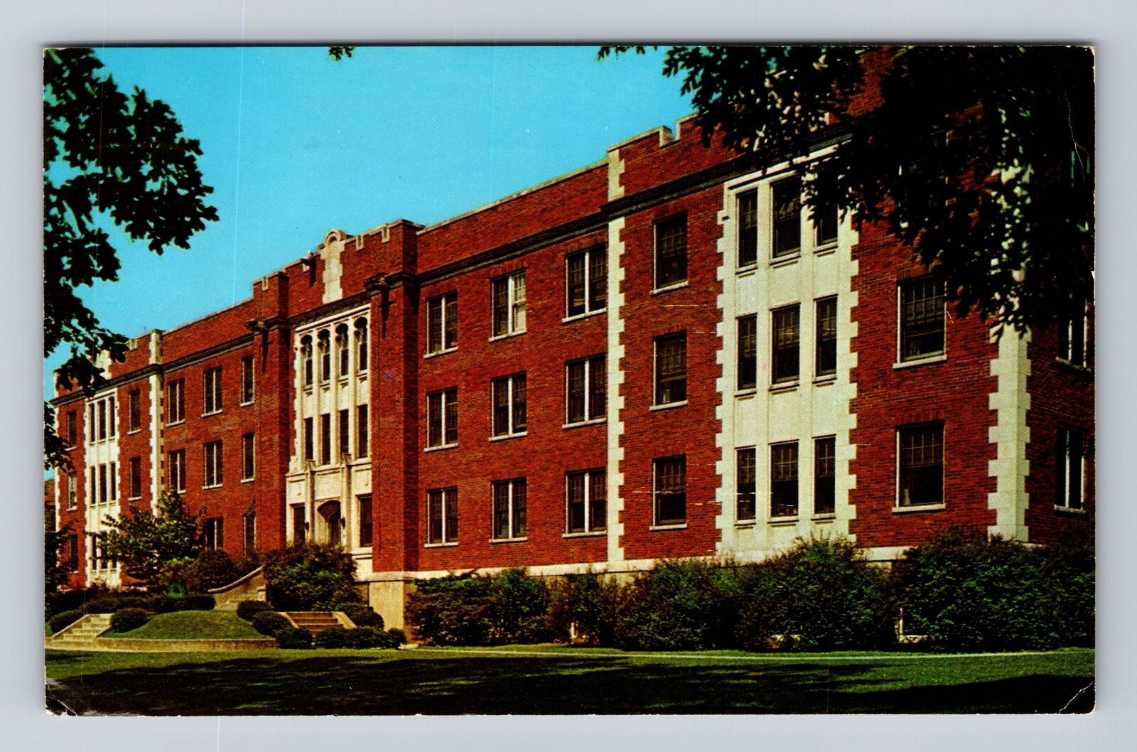 Morehead KY-Kentucky, Morehead State College Fields Hall, Vintage c1963 Postcard
