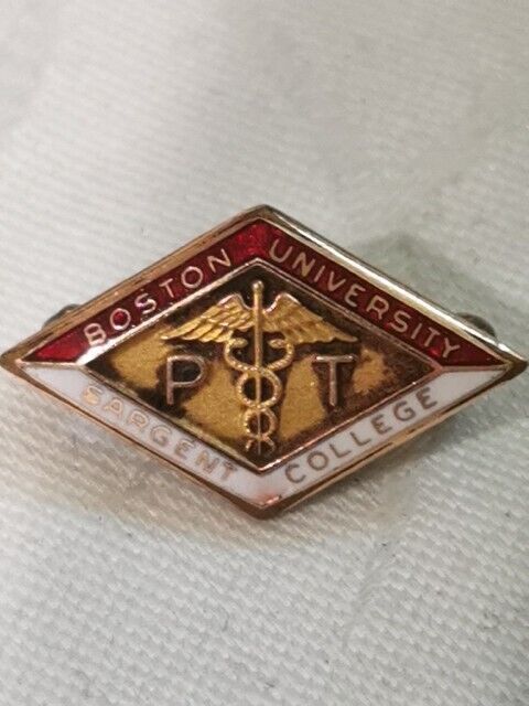 Vintage Boston University Sargent College Class School Pin - Massachusetts