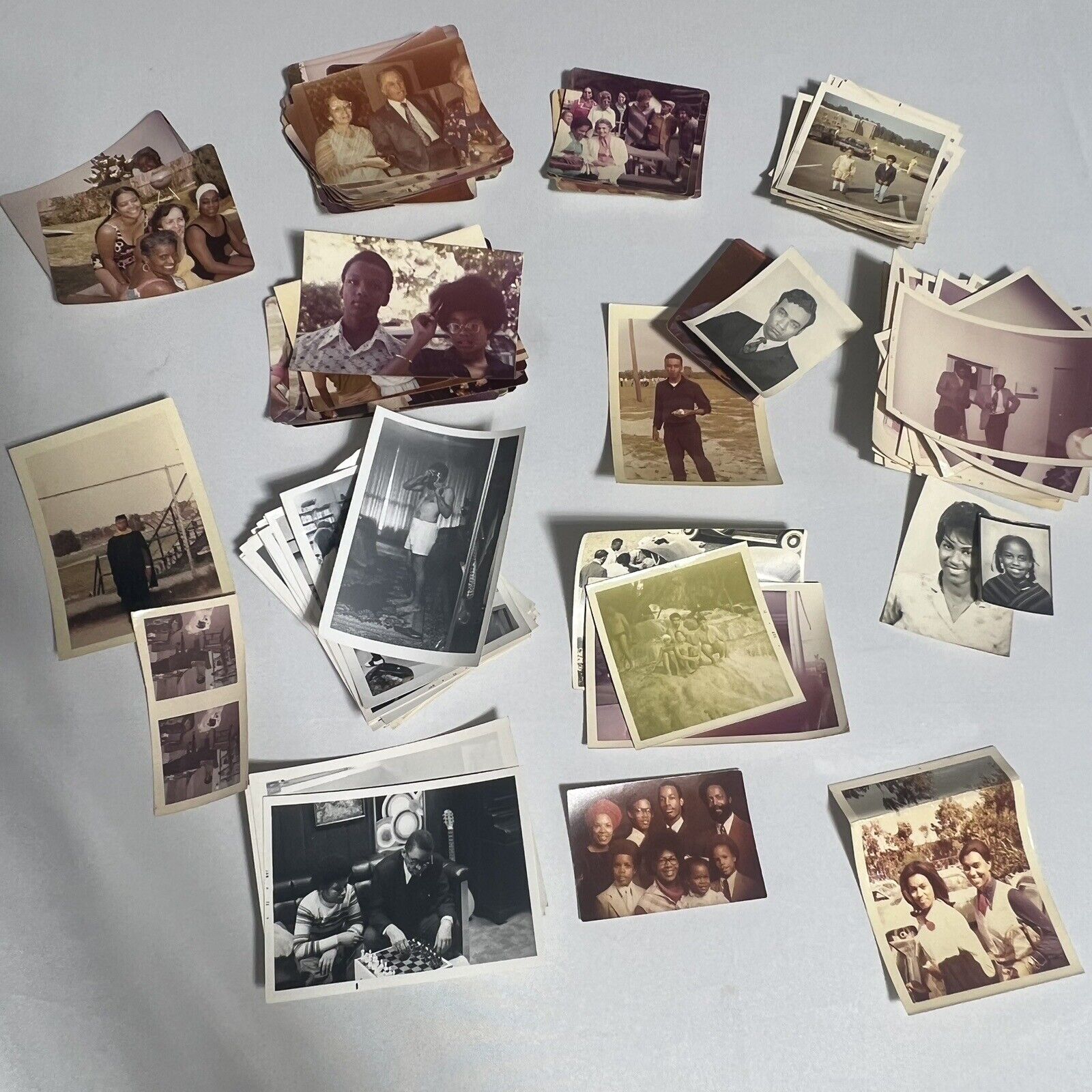 1970s AFRICAN AMERICAN FAMILY PHOTOS Over 100 Pieces Same Family