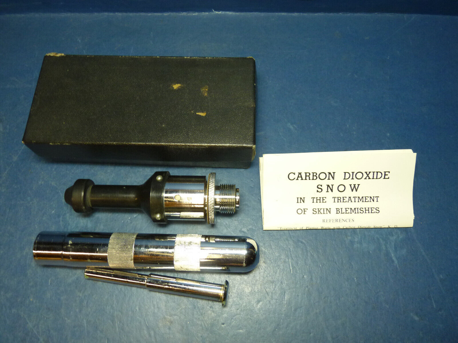 Carbon Dioxide Snow Skin Treatment Medical Chemist Apothecary Vintage Antique