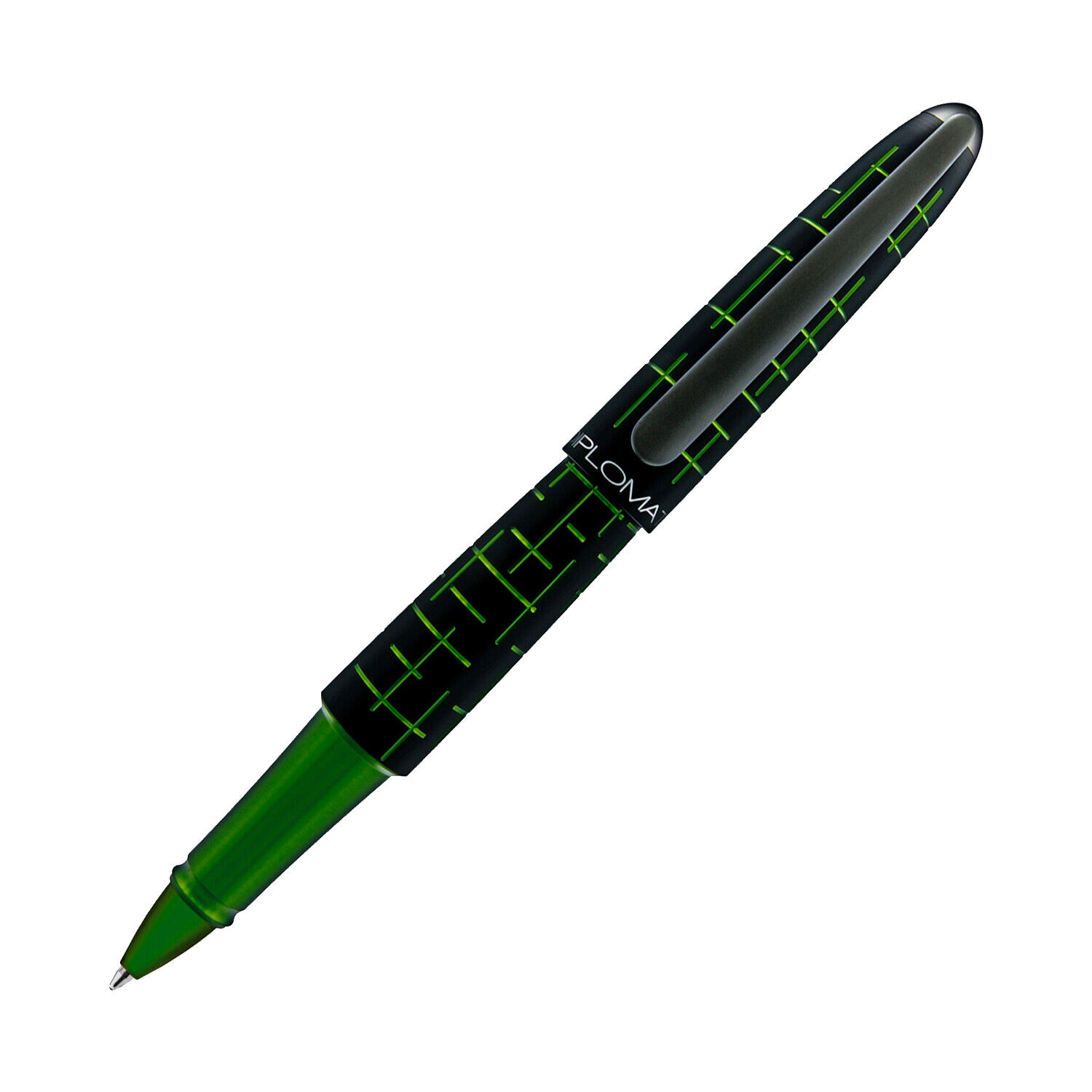 Diplomat Elox Matrix Rollerball Pen in Ring BlackGreen - NEW in Original Box