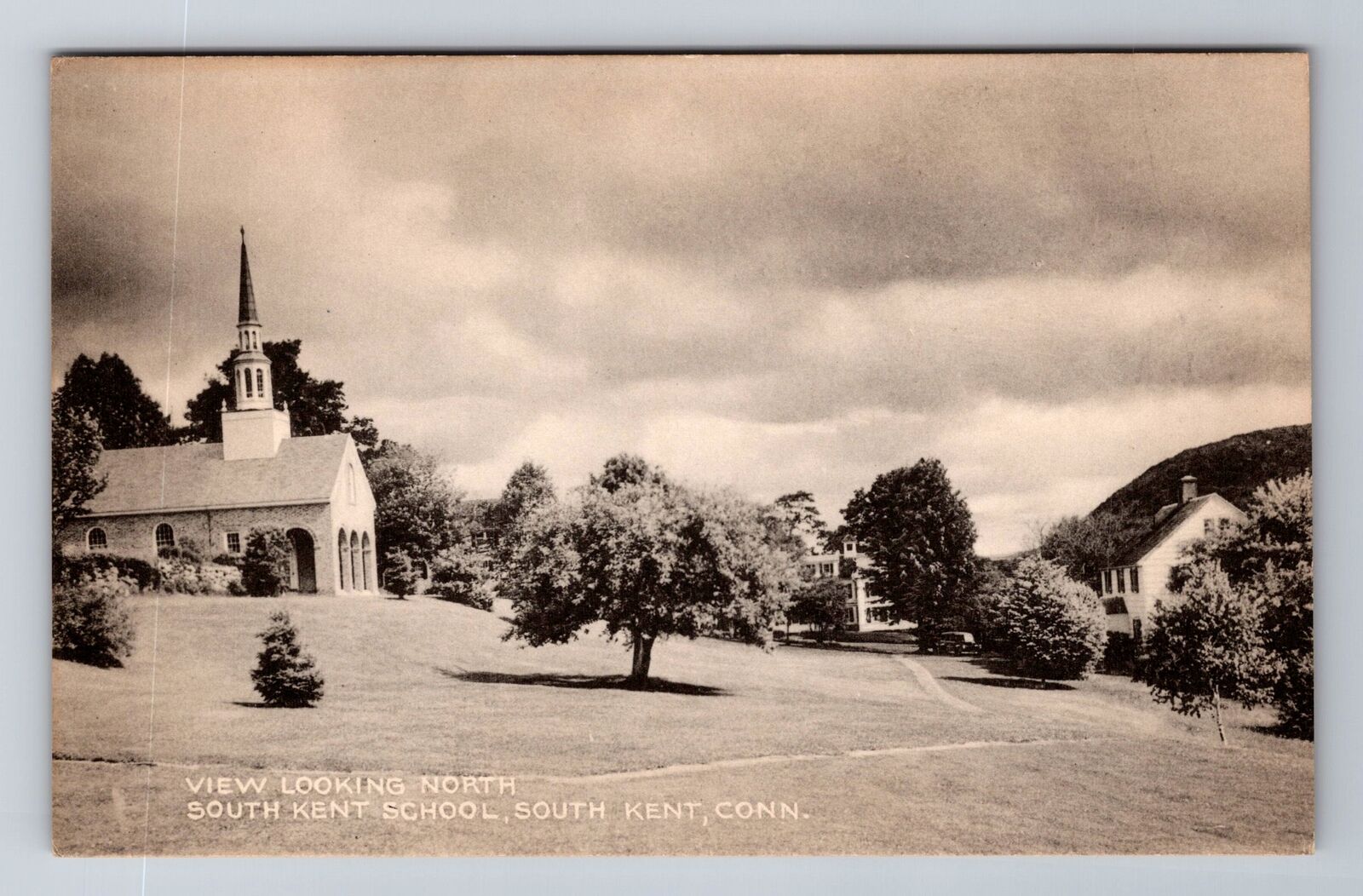 South Kent CT-Connecticut View Looking North South Kent School Vintage Postcard