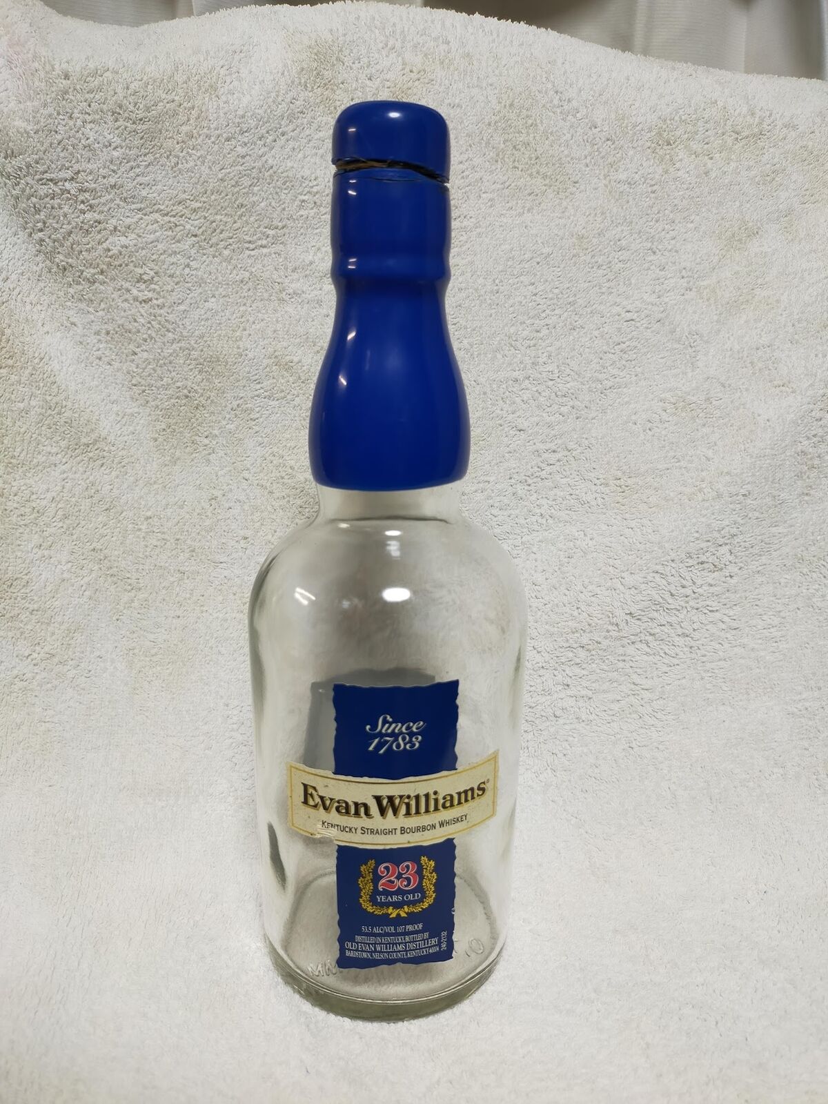 Evan Williams 23 years American Bourbon Whisky bottle (empty)  Japan Limited フタ