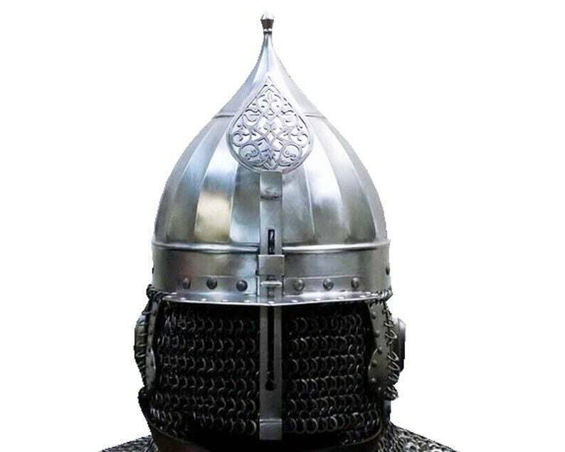 x-mas Ottoman Hussars Helmet  Early Medieval Helmet  Nordic Larp Helmet 