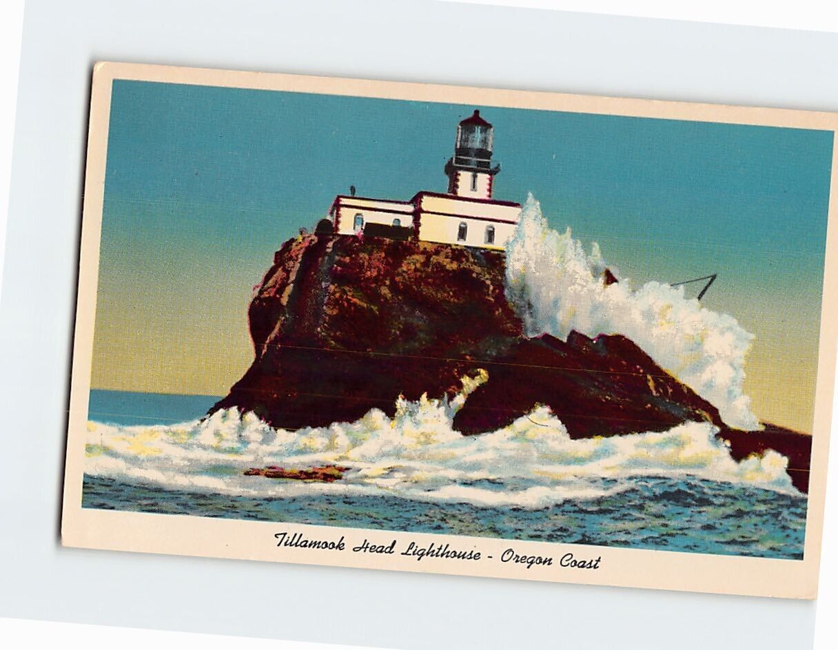 Postcard Tillamook Head Lighthouse Oregon Coast Clatsop County Oregon USA