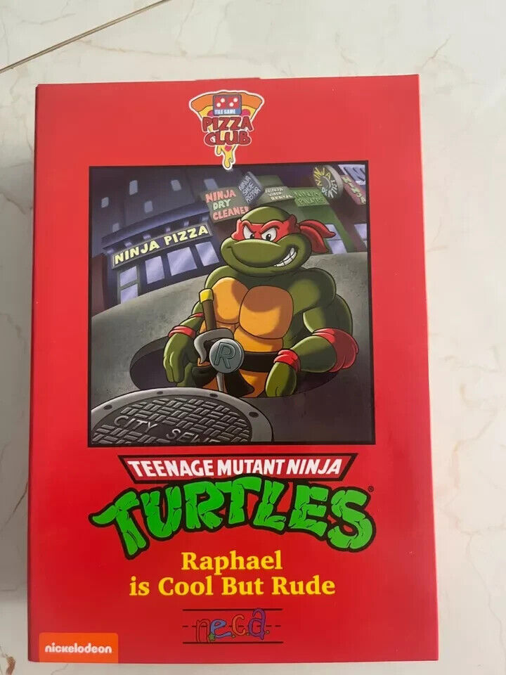 NECA 7”Teenage Mutant Ninja Turtles Pizza Club Turtles 2024 New Brand  Rephael